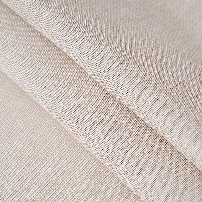 NLMUVW Linen Tablecloth Rectangle 6ft, Rustic Textured Table Cloth Water Resistant Farmhouse Table Cover for Kitchen Dining Party Coffee, 54x96 Inch