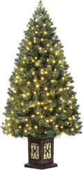 garveehome 4.5 ft artificial fiber optic christmas tree, main product view