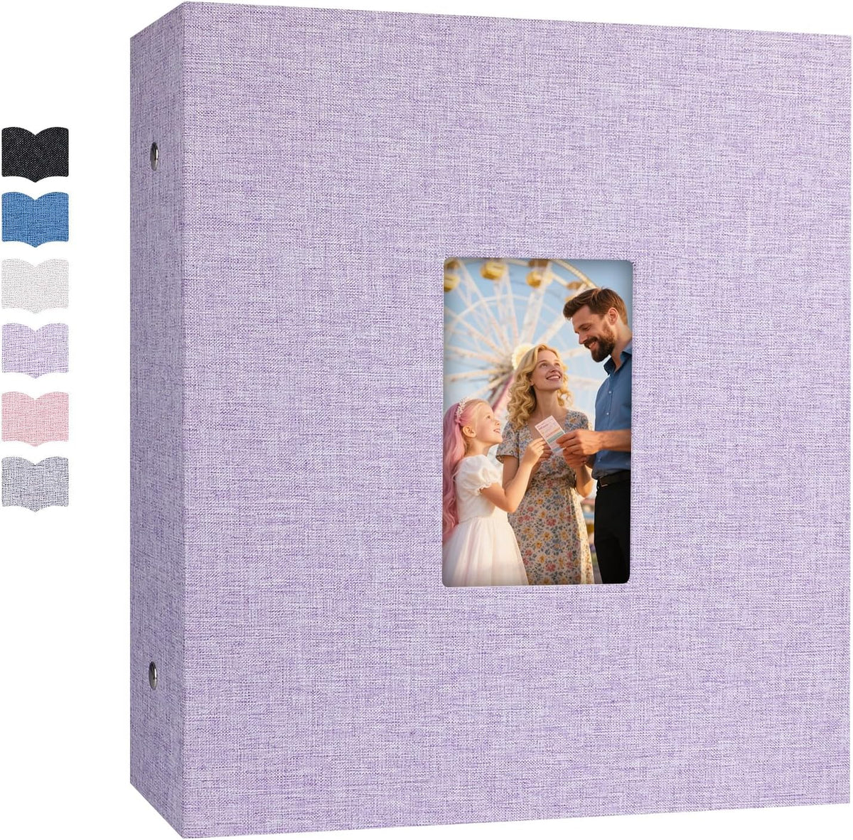 Ruibytree Extra Large Capacity Photo Album 4x6 Pictures 1000 Pockets,Purple