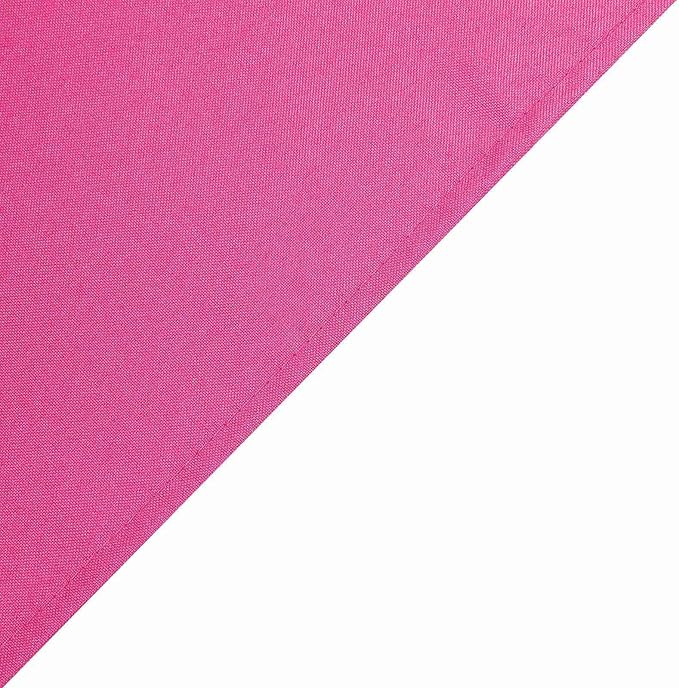 Efavormart 90" Square Polyester Table Overlay for Wedding Kitchen Dining Events - Fushia