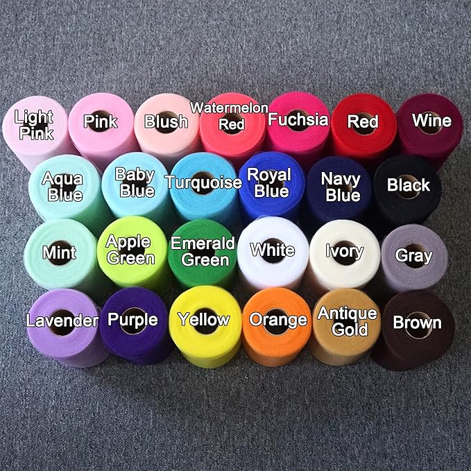 Black Tulle Fabric Roll 6 Inch X 300 FT (100 Yards) Matte Tulle Ribbon Netting Mesh Spool for DIY Tutu Skirt Wedding Bow Gift Wrapping Baby Shower Christmas Party Halloween Decorations