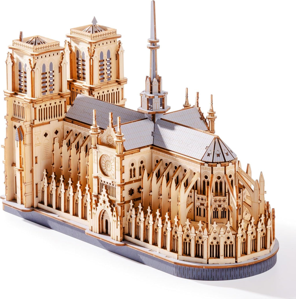 3d wooden puzzle for adults — notre dame, main product view