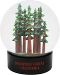 Redwoods California Fog Snow Globe Hand Painted