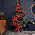 christmas ball garland ornaments hanging shatterproof xmas balls, main product view