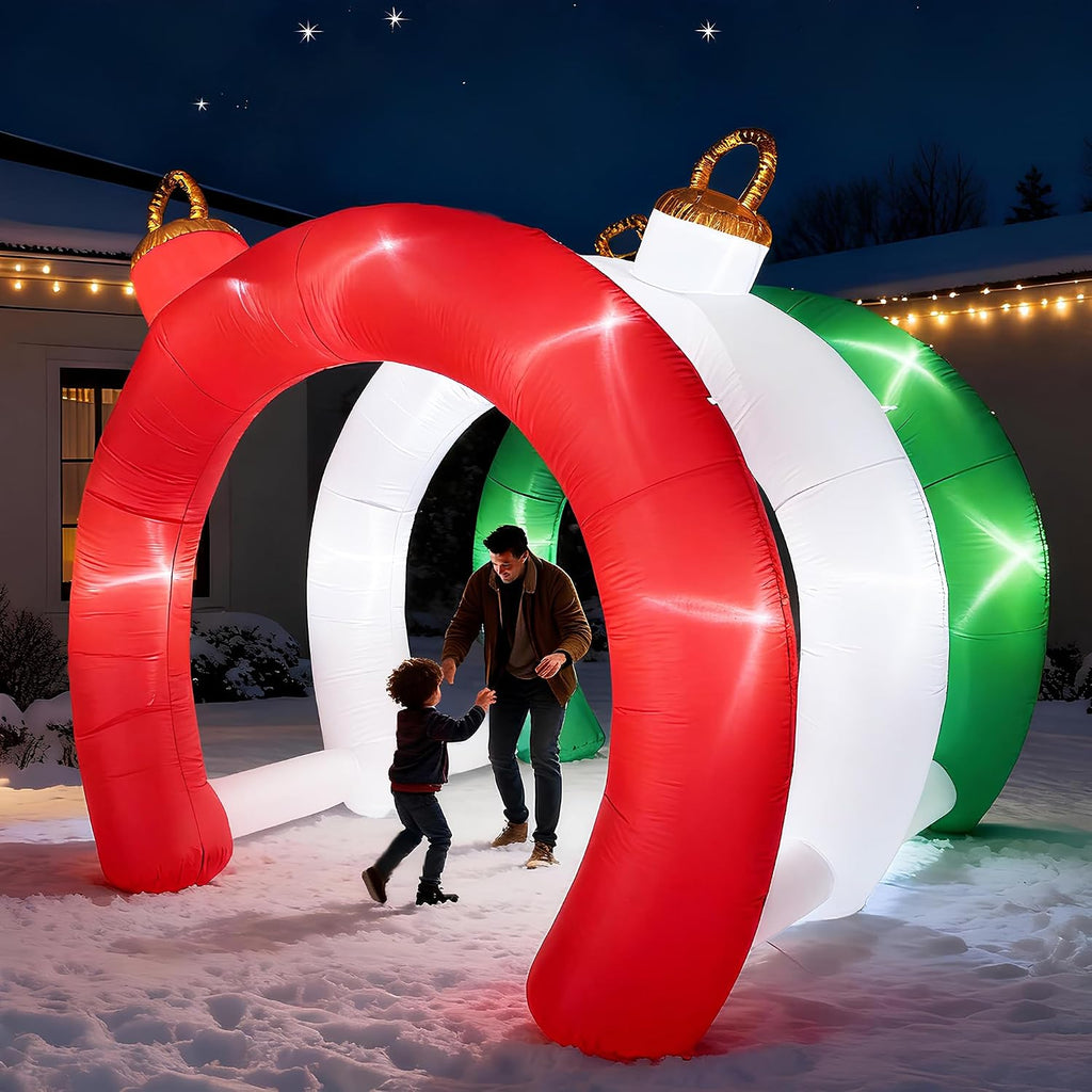 10.5 ft christmas inflatables ornament tunnel arch outdoor, main product view