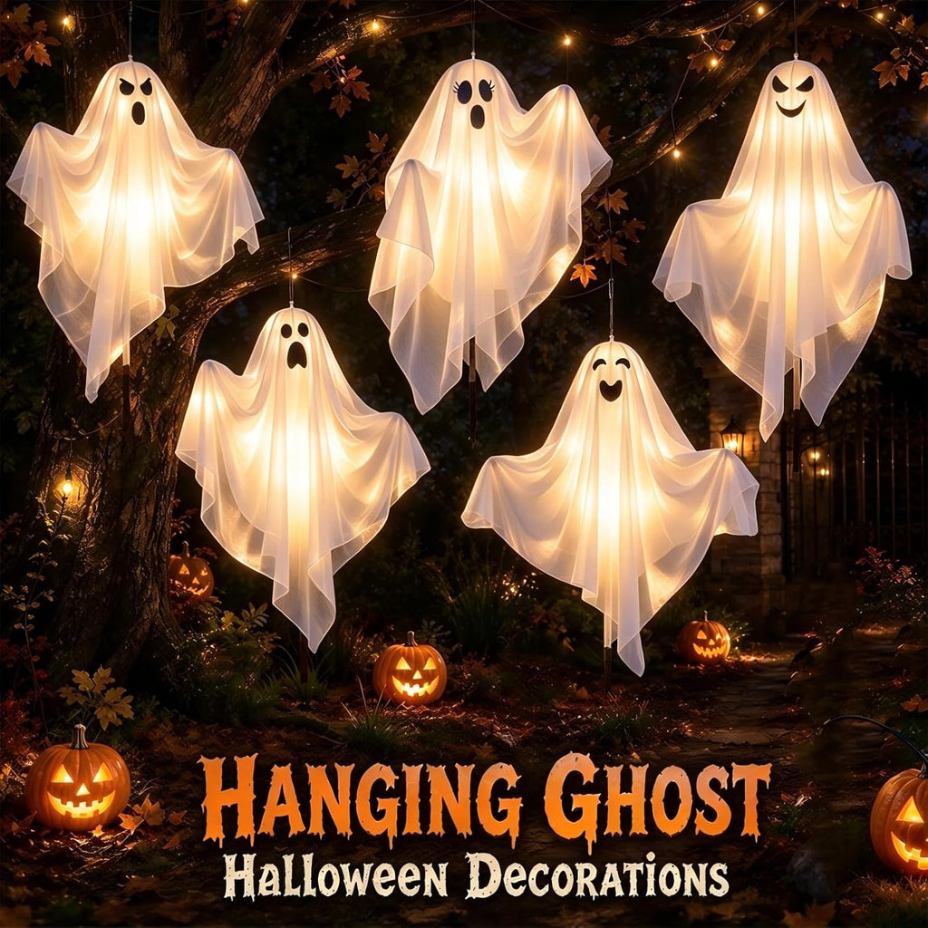 halloween decorations outdoor - solar ghost light for, package contents
