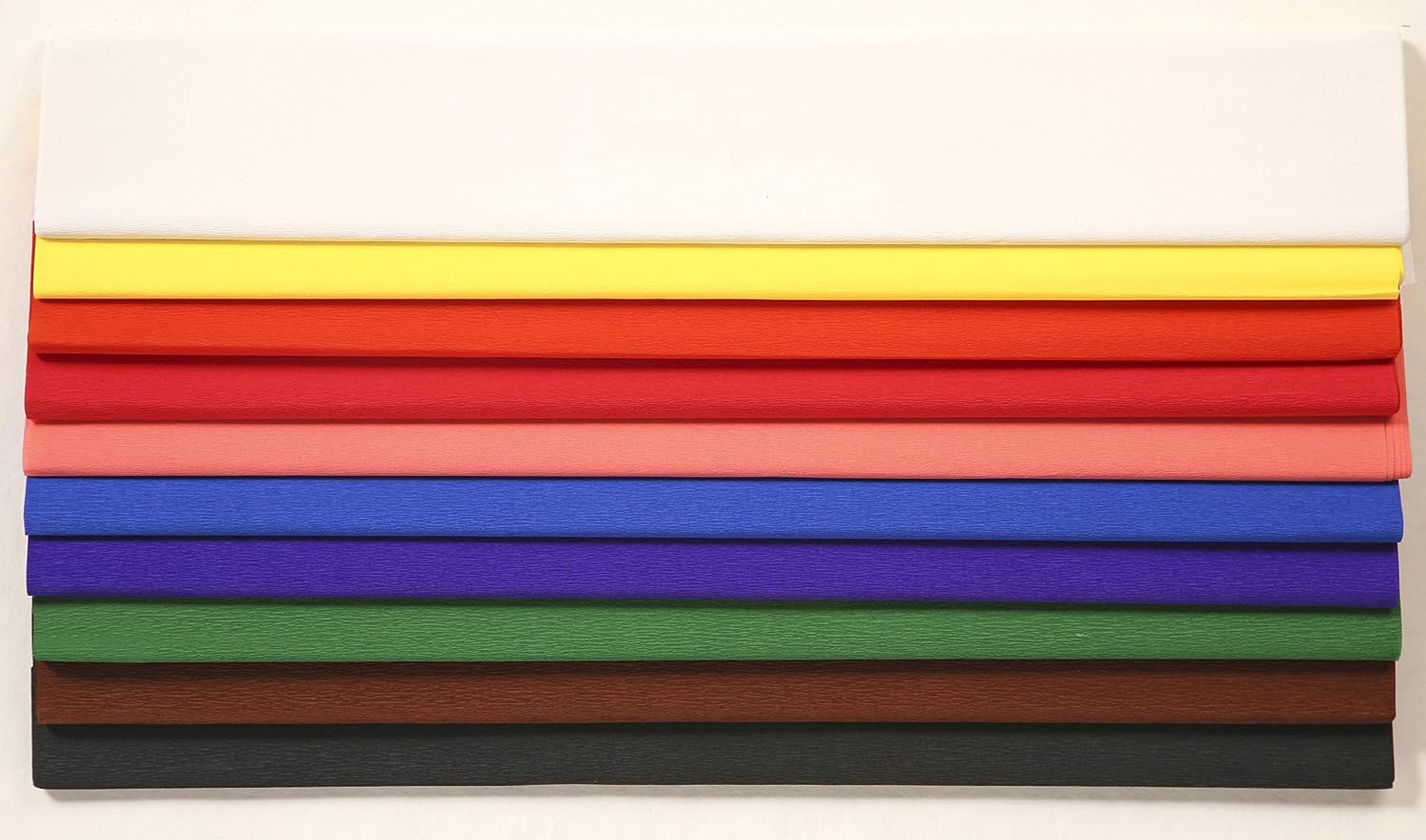 Clairefontaine Maildor Crepe Paper roll 2.00x0.50m 10 Sheets-Assortment, 2 x 0.5 m