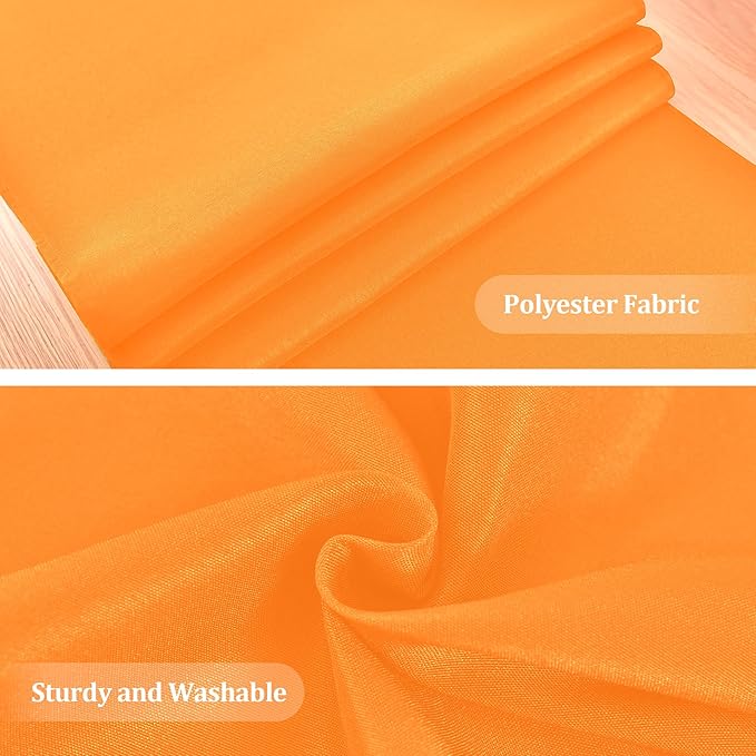 Farmhouse Orange Table Runner Dining Table Runners 72 Inches Long Coffee Table Runner for Dresser Living Room Bedroom Holiday Party Banquet 12X72 Inch