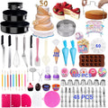 Cake Decorating Kits 567 PCS Baking Set with Springform Pans Set, Rotating Turntable, Decorating Tools, Cake Baking Supplies for Beginners and Cake Lovers (567 PCS Cake Decorating Kits)