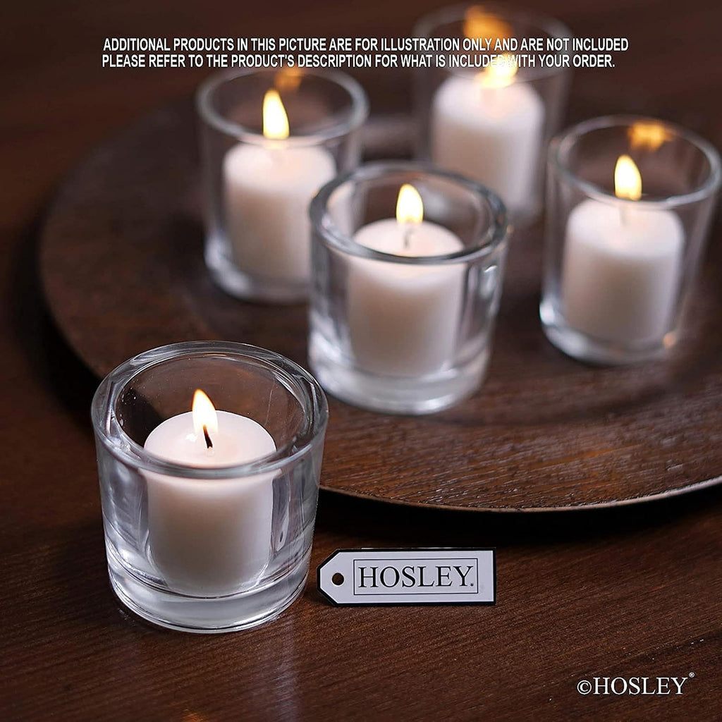 Hosley Unscented White Votive Candles, 72-Pack – Clean-Burning, Long-Lasting 10-12 Hour Burn – Ideal for Weddings, Home Décor, Spa, Events – Bulk Value for Versatile Use