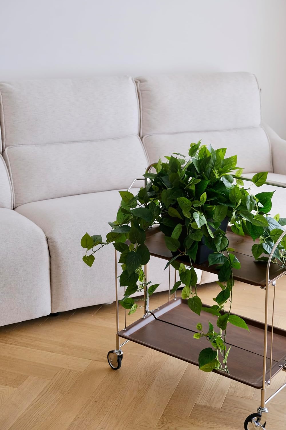 365 Blooming Decor Realistic Artificial Potted Pothos Ivy Plant(Devil's I...