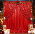 20ftx10ft Red Sequin Backdrop Curtain for Parties, Wrinkle Free Thick Glitter Sparkle Photo Backdrop Drapes 4 Panels 5x10FT Shimmer Back Drop Cloth for Wedding Birthday Photography Background