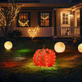 glitzhome fall lighted outdoor decor, 25" h 3d, main product view
