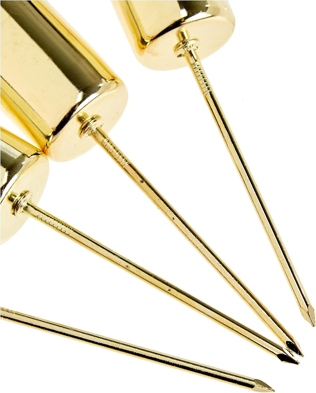 Riffelmacher 10860 Metal Taper Candle Holder, 2.3 x 11 cm, Pack of 4, Gold, Arrangement, Advent Wreath, Decoration, Christmas