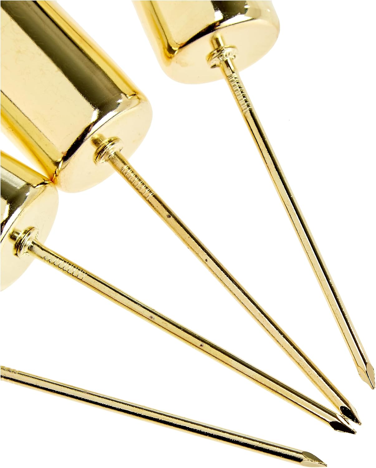 Riffelmacher 10860 Metal Taper Candle Holder, 2.3 x 11 cm, Pack of 4, Gold, Arrangement, Advent Wreath, Decoration, Christmas