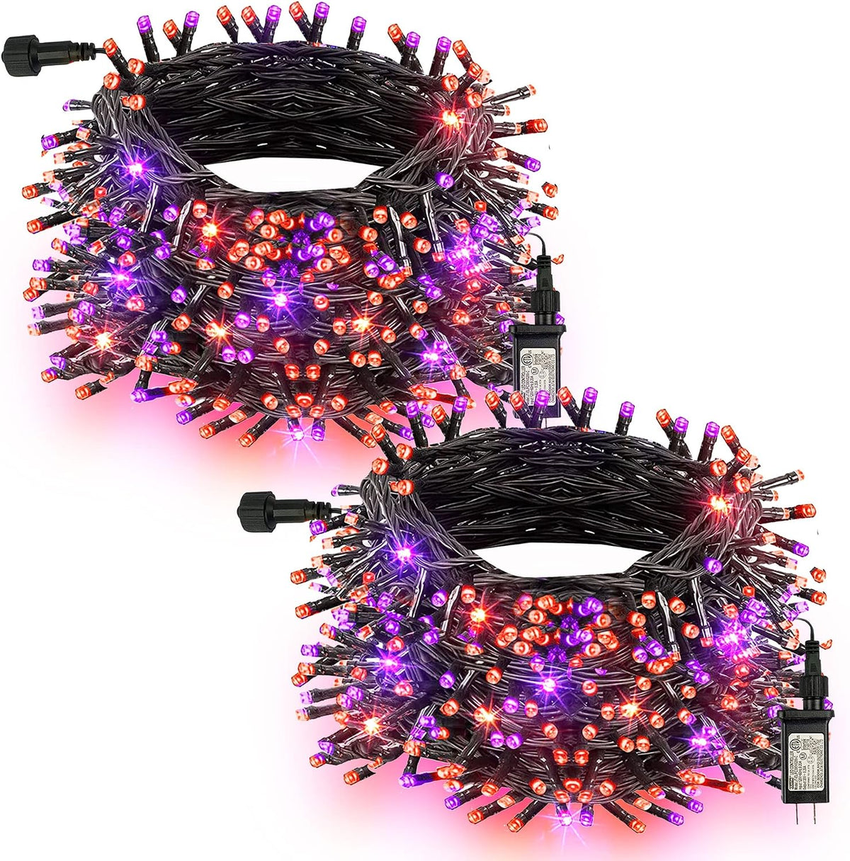 TW SHINE Halloween Lights, 400 LED 132FT Outdoor Halloween Lights Plug in wit...