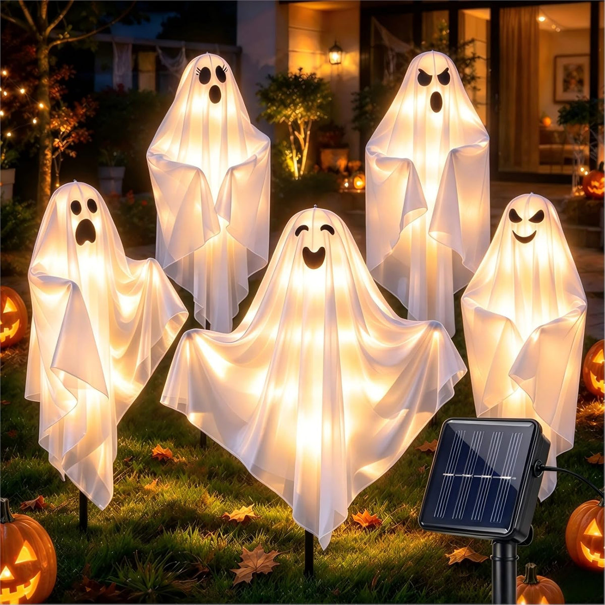 halloween decorations outdoor - solar ghost light for, main product view
