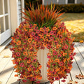 artificial fall hanging flowers for outdoor, five-petaled faux, main product view
