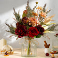 lesing dahlia flower aritificial flower with vase fake, main product view