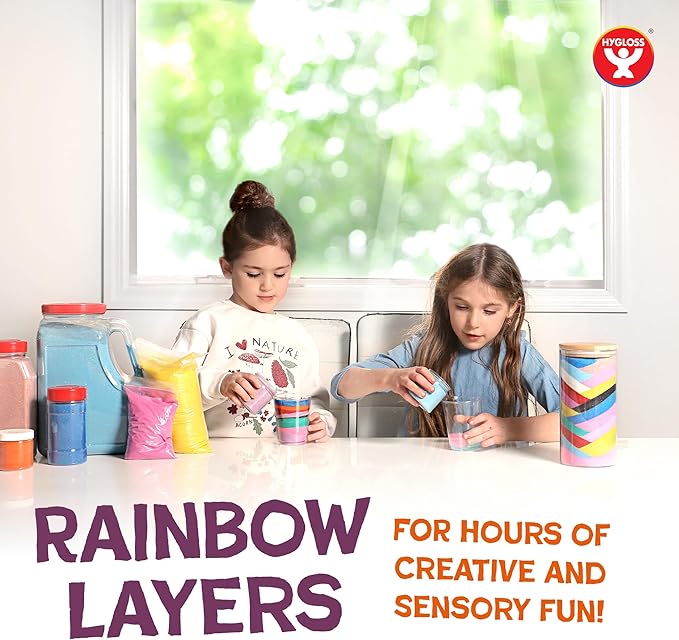 Hygloss Colored Sand for Crafts – 1 lb Bottle, Magenta – Vibrant Colorful Fine Sensory Play Sand Art Kits for Kids – Classroom Activities for Children 3 4 5 6 7 8 9 10 11 12 – Safe for Ages 3+