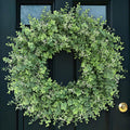 26'' artificial eucalyptus wreath with seeds for front, main product view