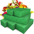 Max Shape Pack of 8 Large Size Floral Foam Blocks for Fresh and Artificial Flowers (9” L x 4” W), Wet Florist Foam Blocks for Wedding Holiday Decorations (8 Pack)