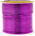 Mandala Crafts 18 Gauge Anodized Aluminum Craft Wire for Jewelry Making - 100 FT Colored Flexible Magenta Wire - Bendable for Bonsai Armature Crafting Sculpting