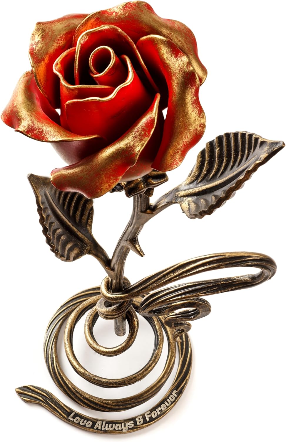 Personalized Iron Rose - Wedding 6th & 11th Year Anniiversary Metal Flower