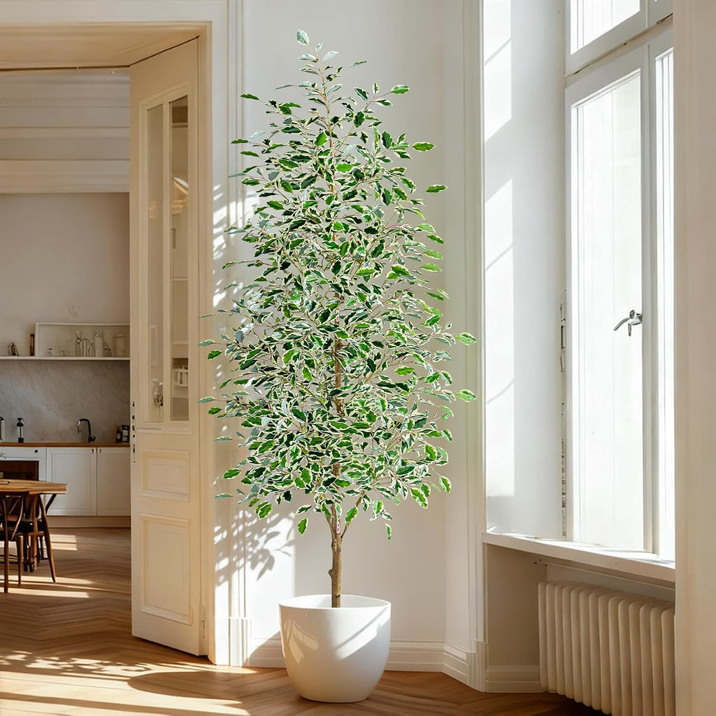 bailikang 7ft artificial ficus trees indoor faux trees, main product view