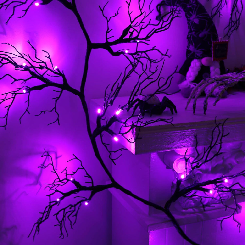 9 ft 66 led willow vine twig decor showing dimensions
