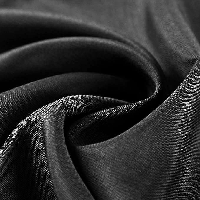 Cloth Napkins 20x20 inch Washable Polyester Dinner Napkins Soft Table Napkins for Wedding Party Dining Banquet(Black,50PCS)