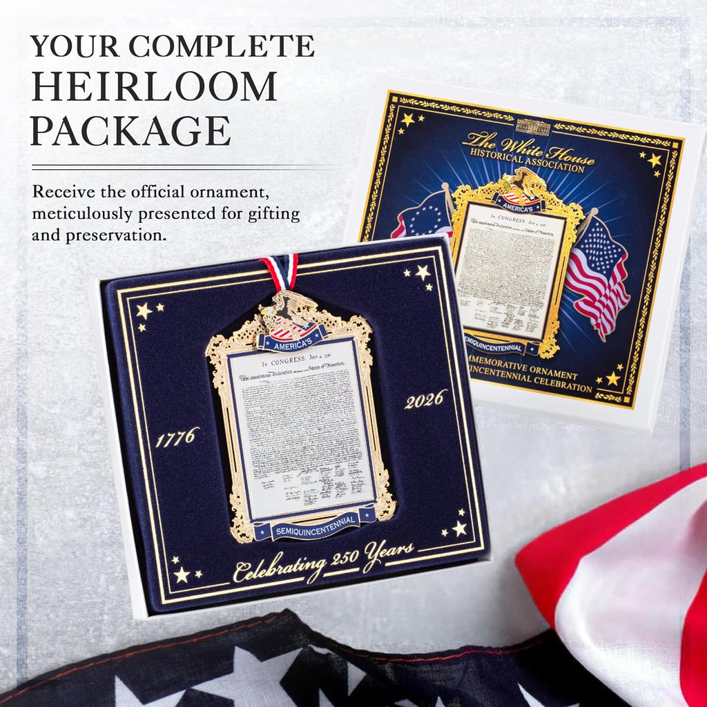 Official Commemorative Ornament of America’s 250th Anniversary | 2026 White House Christmas Collection