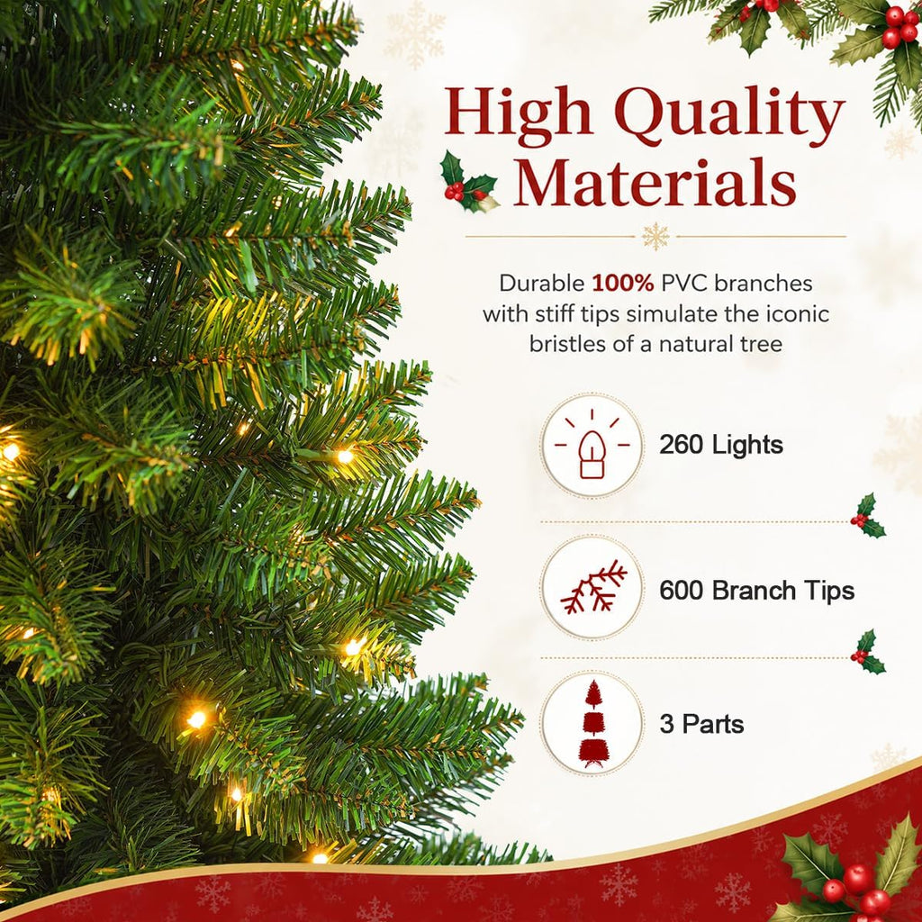 6ft pre-lit slim artificial christmas tree - 260 on a desk or shelf