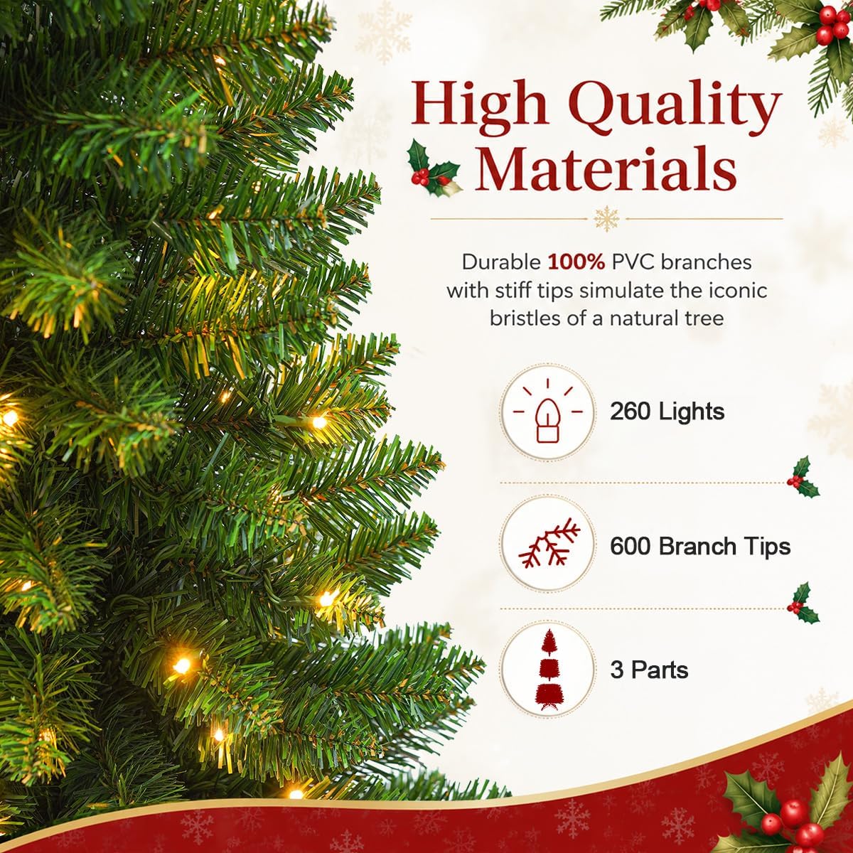 6ft pre-lit slim artificial christmas tree - 260 on a desk or shelf