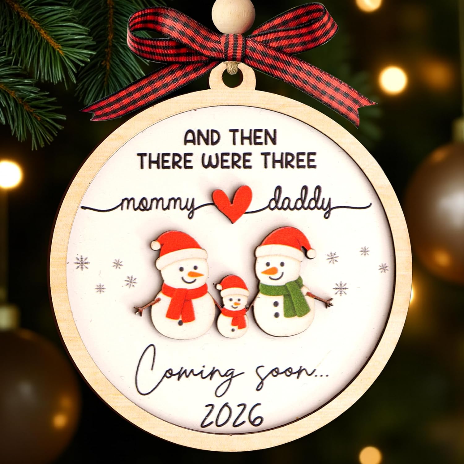 Expecting Baby Ornament 2026, Pregnancy Announcement for Husband Grandparents Family Aunt, Gifts for Expecting Parents Expecting Parents to Be Unique Gifts 2026