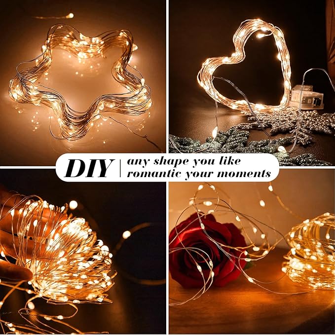 ZGWJ 8 Pack Halloween Fairy Lights Battery Operated, 7ft 20 Mini LED Halloween Fairy String Lights Silver Wire 3 Modes Waterproof for DIY, Parties, Bedroom Decorations,Orange