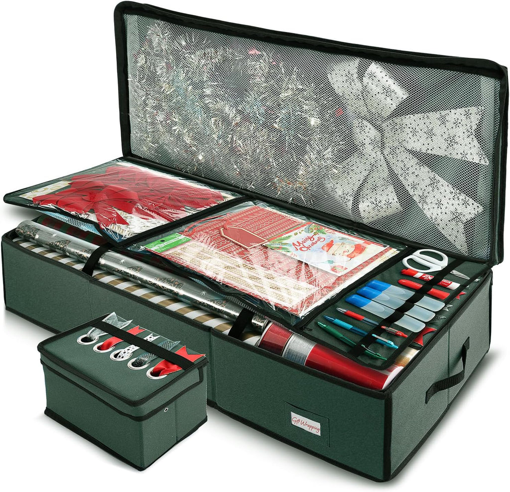 hearth & harbor wrapping paper storage container with, main product view