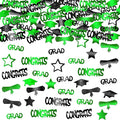 KatchOn, Shiny 2025 Congrats Grad Confetti - Pack of 1000 | Green and Black Graduation Confetti Class of 2025 Decorations | Graduation Decorations 2025