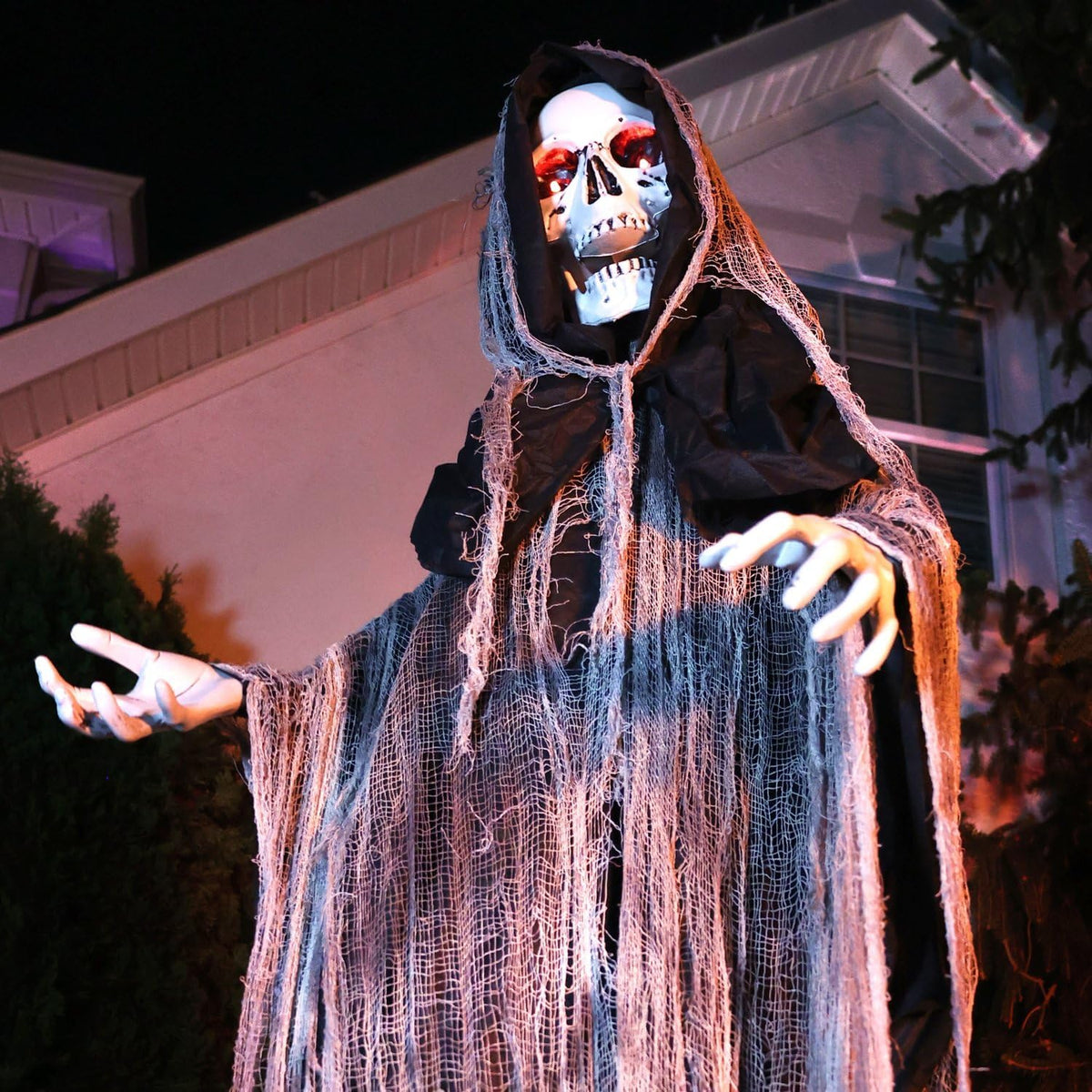 Haunted Hill Farm 7.1-Ft. Reaper Halloween Animatronic