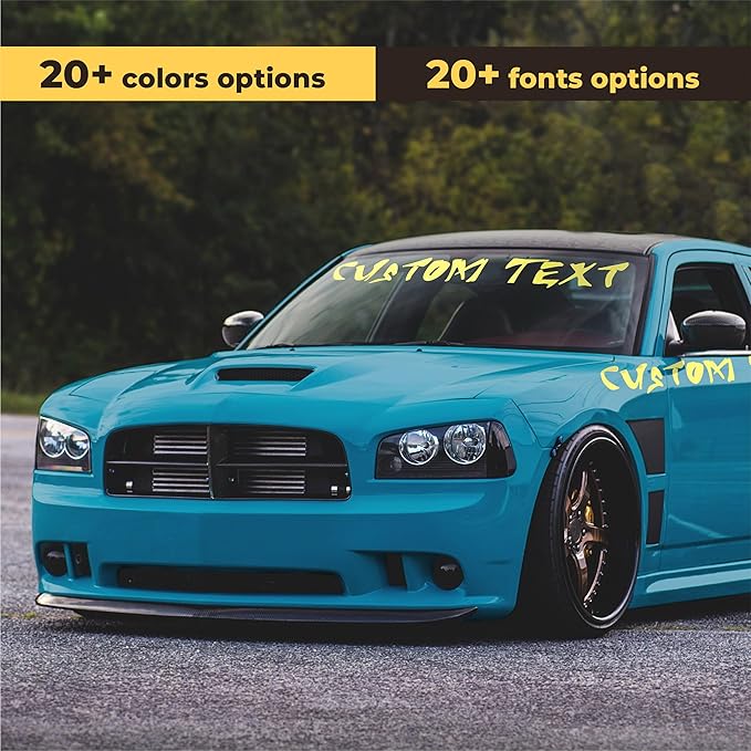 Custom Decals for Cars - Personalized Vinyl Lettering Decal - Custom Vinyl Lettering for Car - Waterproof Personalized Decal Stickers - Car Lettering