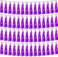 4P Purple Foil Fringe Metallic Streamers Banner Tassel Garland for Parade Floats, Bachelorette, Wedding, Birthday, Halloween, Christmas, Bridal/Baby Shower Party Decorations