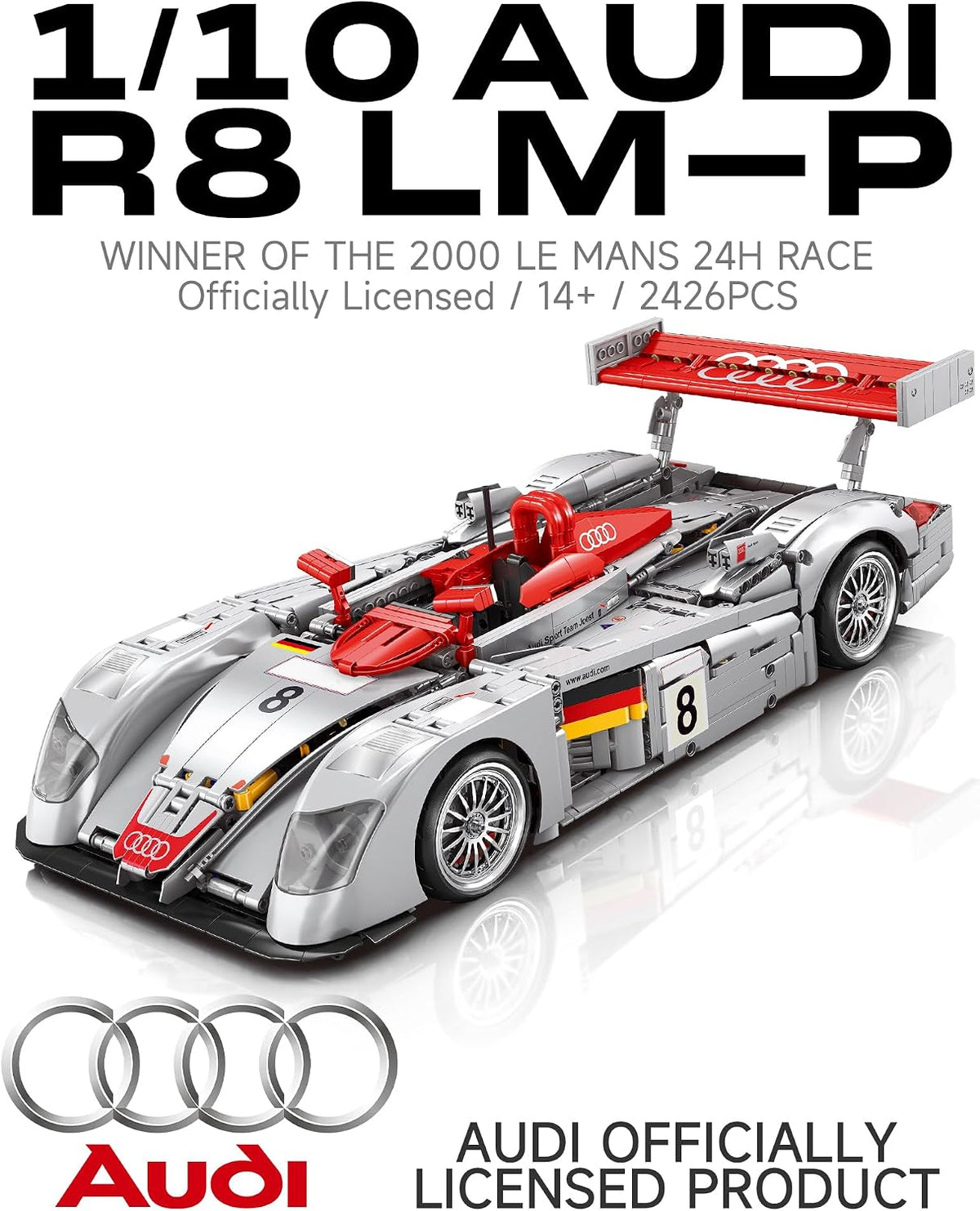 mocburiku audi r8 lm-p 24h le mans winner shown in use