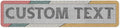 Custom Sign, Custom Street Sign, 11 Font Colors, 13 Font Styles, 4 Hole Options, 22 Sizes, 4x18 Inches, Rust Free DiBound, Fade Resistant, Made in USA by My Sign Center (Fauxsaic 2)