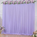 10x10ft Purple Tulle Backdrop Curtain for Parites, Sheer Backdrop Curtains for Wedding Baby Shower Birthday Party Photo Shoot Decorations