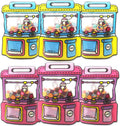 30PCS Cartoon Gift Bags with Handle Claw Machine Shape Goodie Bag Plastic Candy Cookie Storage Packaging For Wedding Birthday Baby Shower Party Supplies Snack Ziplock Seal Party Favor Bags