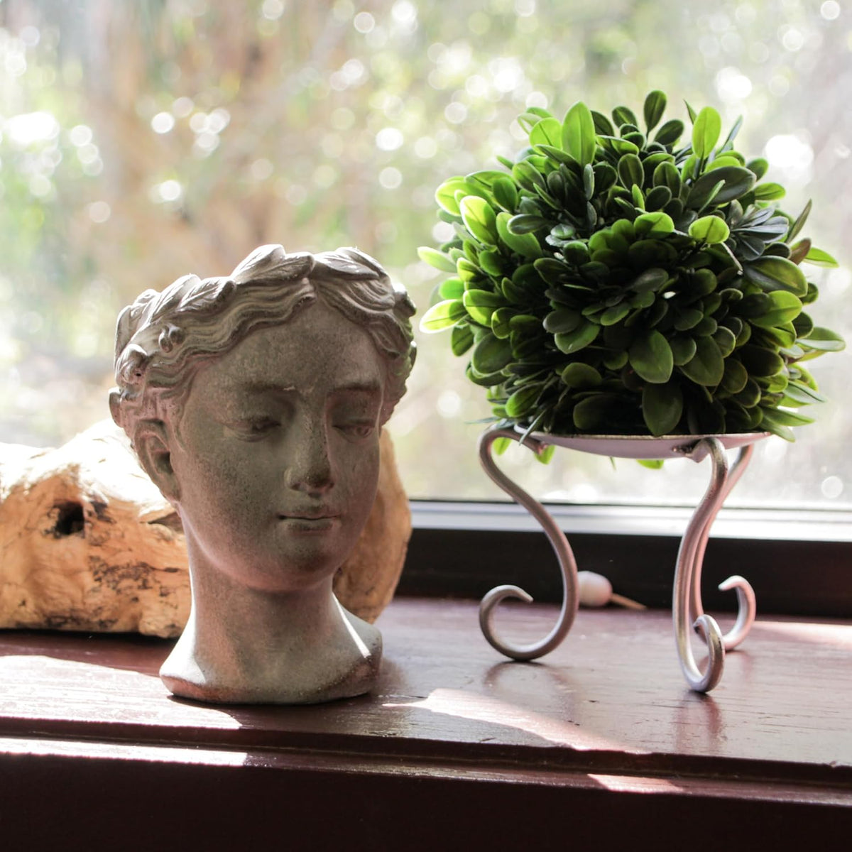 mayrich greek lady head wall planter, 6 inch, package contents