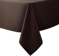 Biscaynebay Textured Fabric Tablecloths 90x156 Inches Rectangular, Brown Water Resistant Tablecloths for Dining, Kitchen, Wedding and Parties etc. Machine Washable
