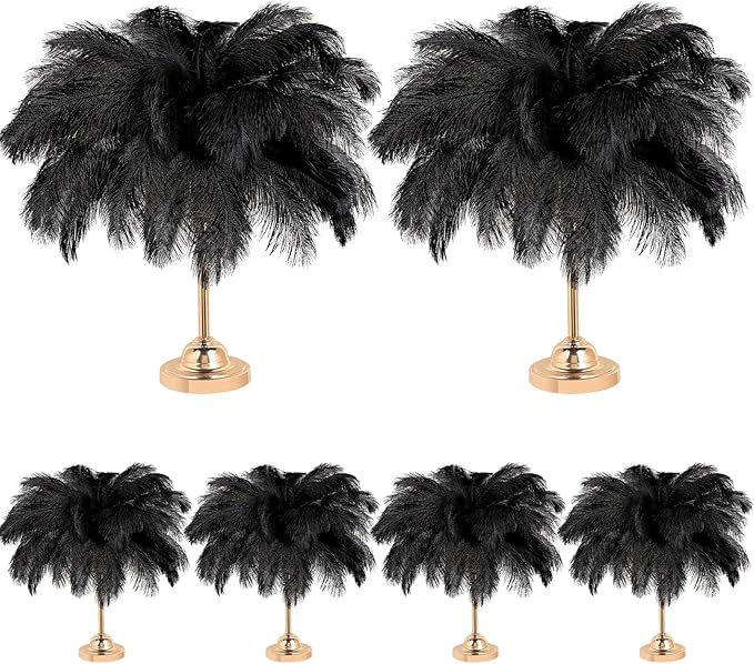 80 Pcs Large Natural Ostrich Feathers Plumes 14-16 Inch Bulk for DIY Crafts Wedding Party Centerpiece Vase