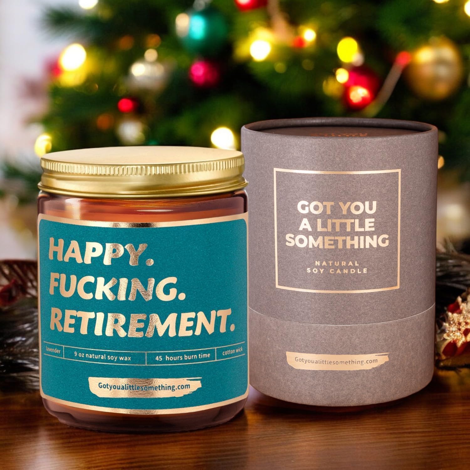 Retirement Gifts for Women Men - Happy Retirement Lavender Vanilla Soy Wax Scented Candle - Funny 2026 Newly Retired Gift for Woman | Farewell Party Gag Gift Idea for Coworkers, Boss, Retiring Friends