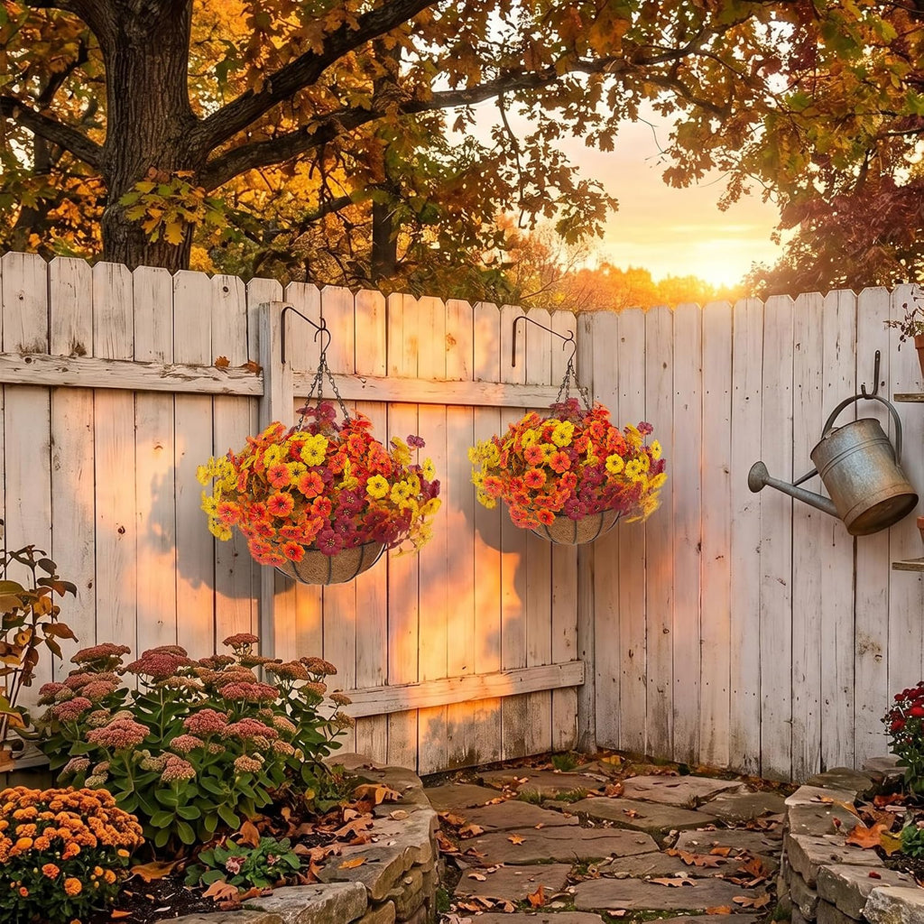 hananona 2 set artificial outdoor fall flowers with, package contents